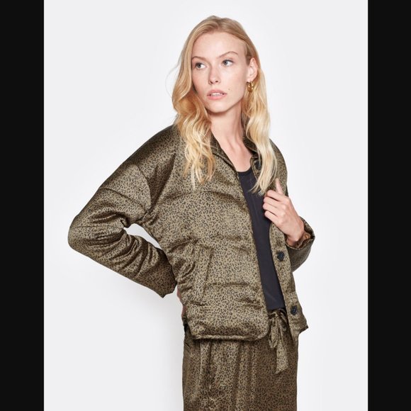 Joie Jackets & Blazers - Joie Maysa Leopard Print Puffer Jacket, Medium